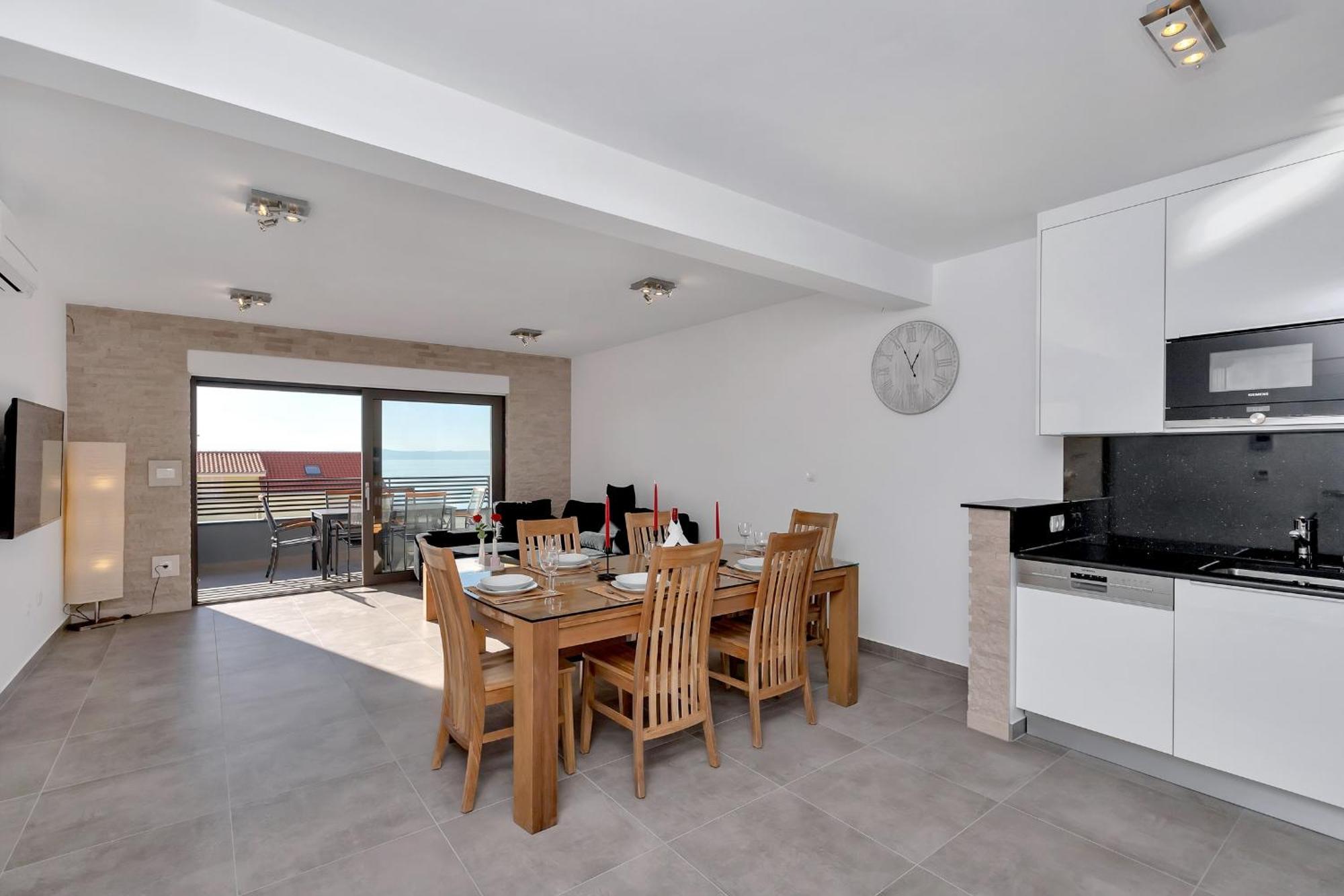 מאקרסקה Luxury Apartment Sidro With Free Beach Parking מראה חיצוני תמונה